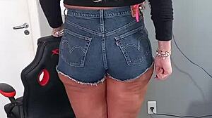 I Rock Sexy Shorts Showing Off My Tanned Tan Lines