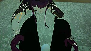 Kafka And Furina Take Turns Dominating The Goth Boy In This Intense Scene!