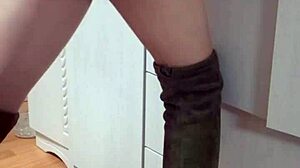 Mistress Elza Kom dominates in lingerie with her stunning tall frame.