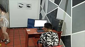 he didn’t expect company, oops, stepsister had wilder plans!