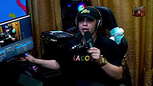 daniely patricia red kiss passionately during podcast interview