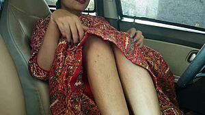 my stunning panjabi wife drilled by husband in car video