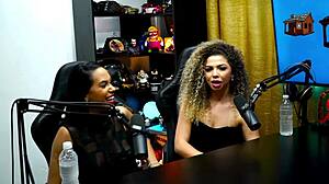 daniely patricia red kiss passionately during podcast interview