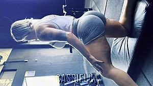 Blonde Milf Rides Huge Cock in Gym Heat. Wet and Wild on Cassiflix Full Video!