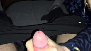 Dirty talking wife slowly jerks off hard cock