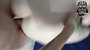 I as Delilah Black, gets my gian ass and tits eated out by a man, feeling so hot