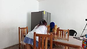 Prima Seduces Master with Curvy Latina Moves!