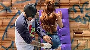 I watched this latina amateur stick her hand in her ass outdoors with toys.