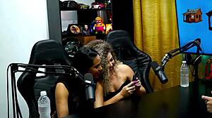 daniely patricia red kiss passionately during podcast interview