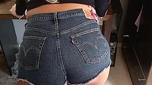 I Rock Sexy Shorts Showing Off My Tanned Tan Lines