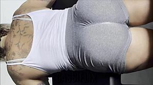 Blonde Milf Rides Huge Cock in Gym Heat. Wet and Wild on Cassiflix Full Video!