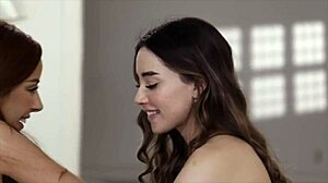 Aria lee and vanna bardot engage in passionate lesbian kissing and cunilingus, exploring each other's pussies in high definition.