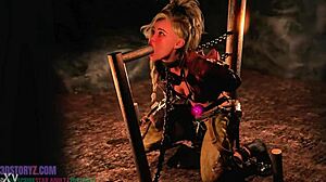 Gemma Smithy trains slave with intense blowjob bondage 😈