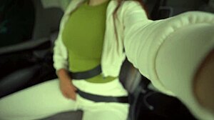 She Flashed Tits to Drivers, Got Punished with Massive Cock