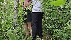 Quick Forest Fuck Ends Teen’s Long Outdoor Walk