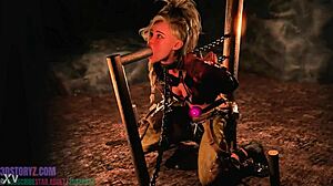 Gemma Smithy trains slave with intense blowjob bondage 😈