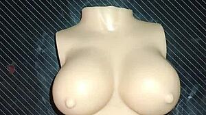 dolly begs for double penetration and I finish on her chest