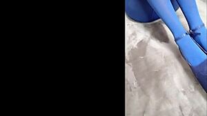 i got this milf with perfect body in pantyhose and eight inch heels, tits and ass so big