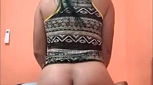 Cute pantyhose girl enjoys playful interactions with toys and piercing in reality show.