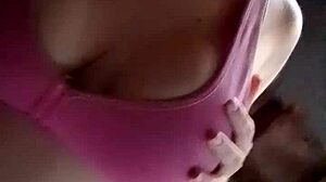 blonde woman invites video call from bed