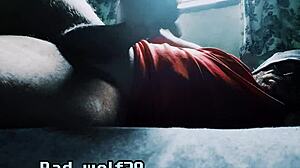 bad wolf28 strokes his cock in wild fetish scene