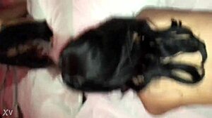 Petite 18 year old girl explores her young body in intimate moments.