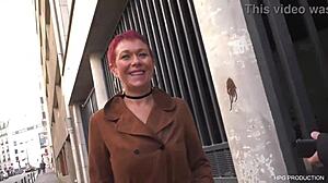 Cougar Joins Guys For Threesome With Double Blowjob Action