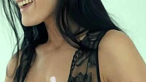 Teen enjoys some fun with her fingers in private.