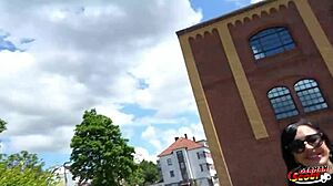 German Scout picks up inked milf Evi Sky with big tits for a raw casting fuck