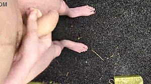 Amateur Guy With Big Cock Masturbates Naked Outdoors In Pov At Midday