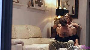 My neighbor begs me to lower the music while bending over.