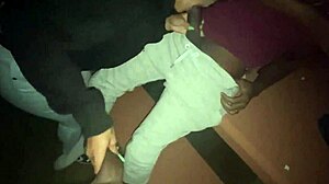 Park slut sucks two dicks 😏 big ass bent over.