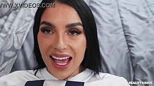 Game day banging in bathroom with Arab hottie.