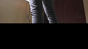 Dramatic Indoor Scene Woman In Black Tights - Jul 16 2024