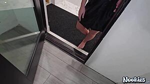 peeping tom catches milf blowjob pov 😲