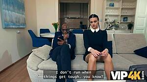 Lispy Wednesday Sucks Daddy's Cock Like His Bitch