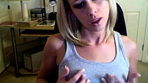 kylie shows off her perfect body on webcam with teasing touches