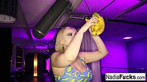 Nadia White Stuffs Tight Holes with Ripe Bananas