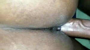 Quick Cum with Wet Ebony Wife During Massage