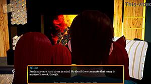 My new family gathers for a quiet evening together