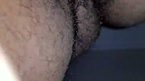 Quick Cum with Wet Ebony Wife During Massage