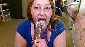 Redhaired Business Woman Dawnskye1962 Hires Escort for Intense Mouth Action