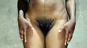 Amateur African Babe Cums Twice Hard