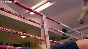 Blondie Fesser as Kolin in Street Fighter cosplay sextape, banging hard outdoors