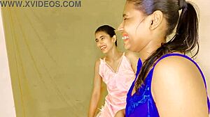 Beautiful Girls in FFM Threesome Get Nailed Hard