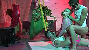 Wild Slut Joins Dirty Men for Double Penetration Orgy Party