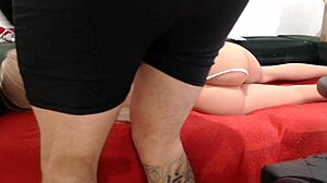 Naughty Stepdaughter Bends Over for Sex Toy with Doll