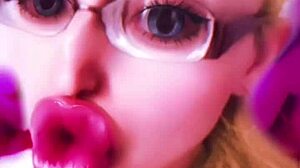 Huge pink lips transform crossdressing bimbo into fetish fuck doll