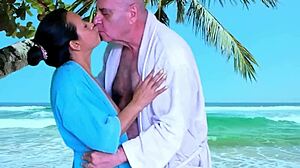 Hot Surprise On The Beach! Monster Cock Fucking And Handjob!