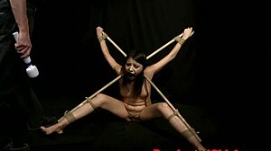 ugh, this bitch got tied up and punished hard in the garage!